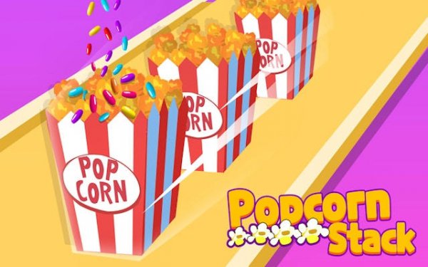Popcorn Stack: Fun Food Stacking Online Game
